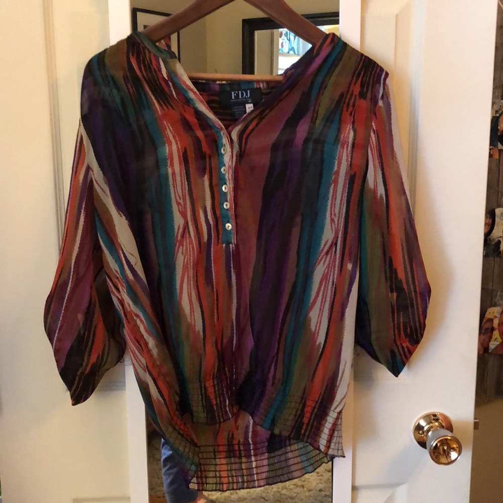 FDJ Boho style see through blouse.